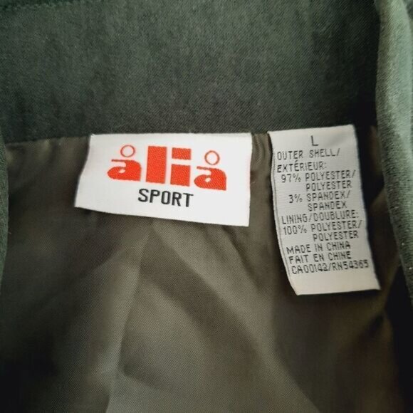 ALIA Quilted Full-Zip Micosuede Vest Forest Green Sz L - Picture 6 of 6